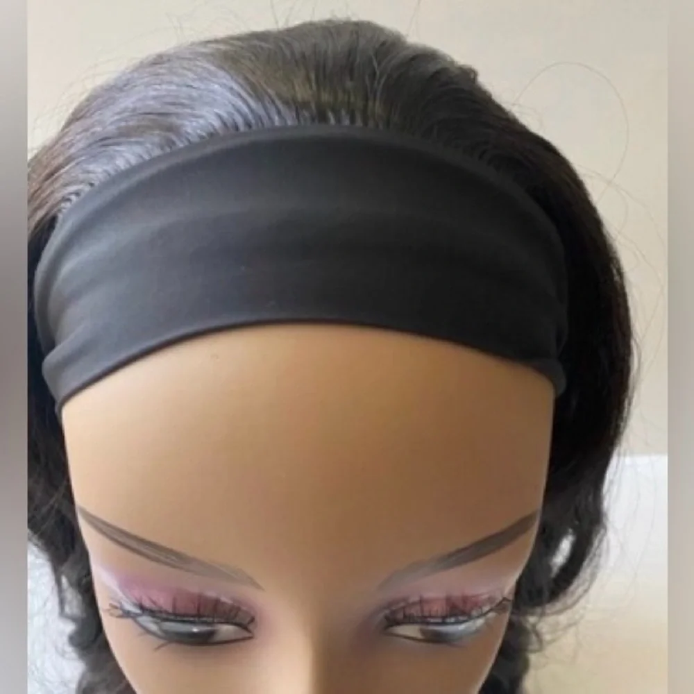 Synthetic body wave headband wig 24”